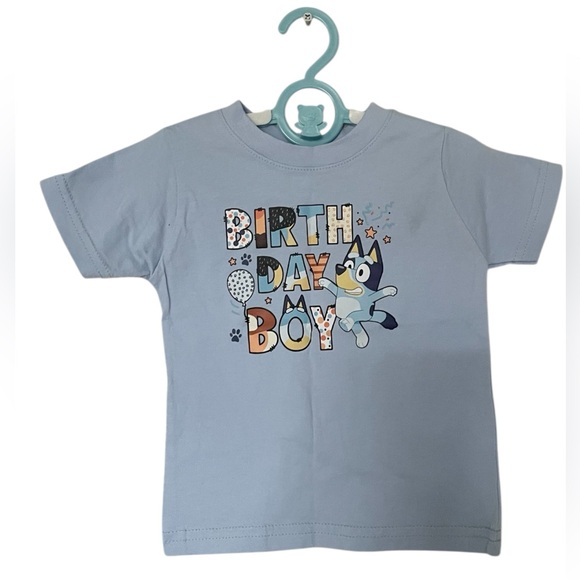 Toddler Birthday Shirt Bundle Personalized Names JAYLINE PAXTON Stitch Bluey - Picture 5 of 7
